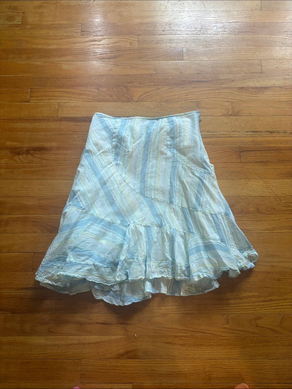 DKNY 100% Cotton Striped Skirt
